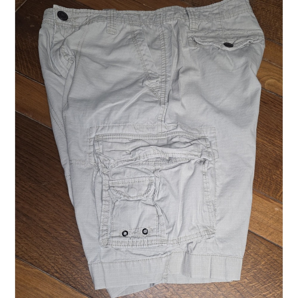 Aeropostale Men's Beige Cargo Shorts Size 33 100% Cotton *